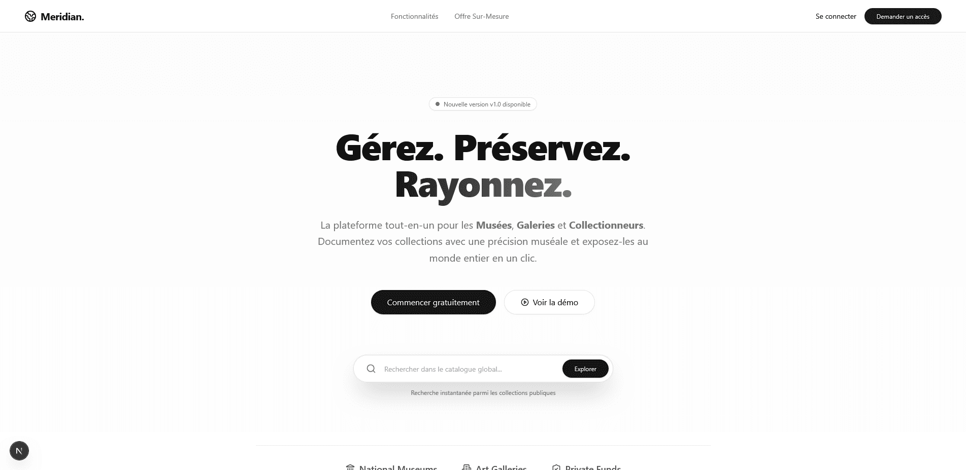 The Meridian Archive Portal